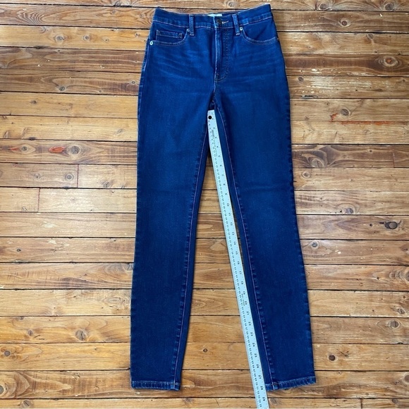 EVERLANE high rise tall jeans size 25 blue stretch denim high waist/waisted - Picture 7 of 12
